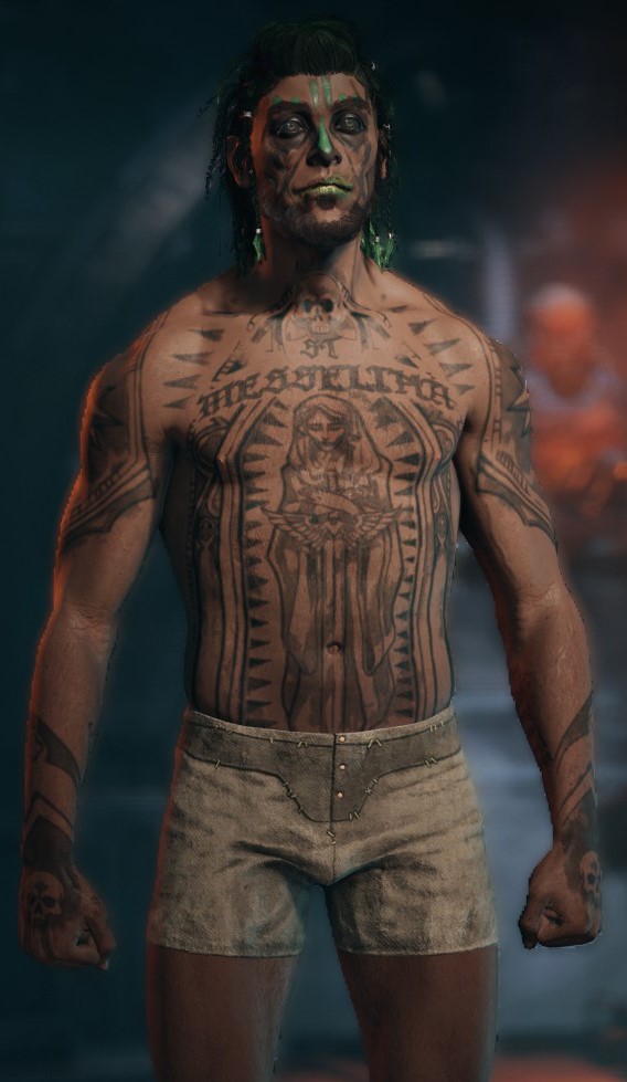 A screenshot of Shy in his underpants.